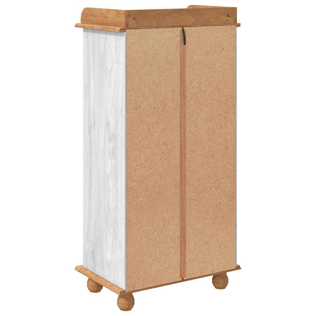 vidaXL Κάβα Κρασιού "ASKIM" με 12 Θέσεις Για Μπουκάλια Λευκό Στερεό Ξύλο Πεύκου