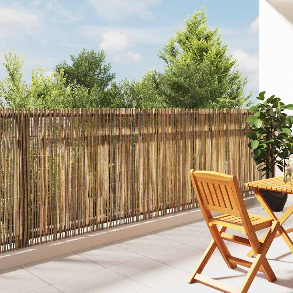 vidaXL Φράχτης Μπαμπού Φυσικό 400 x 125 cm Μπαμπού