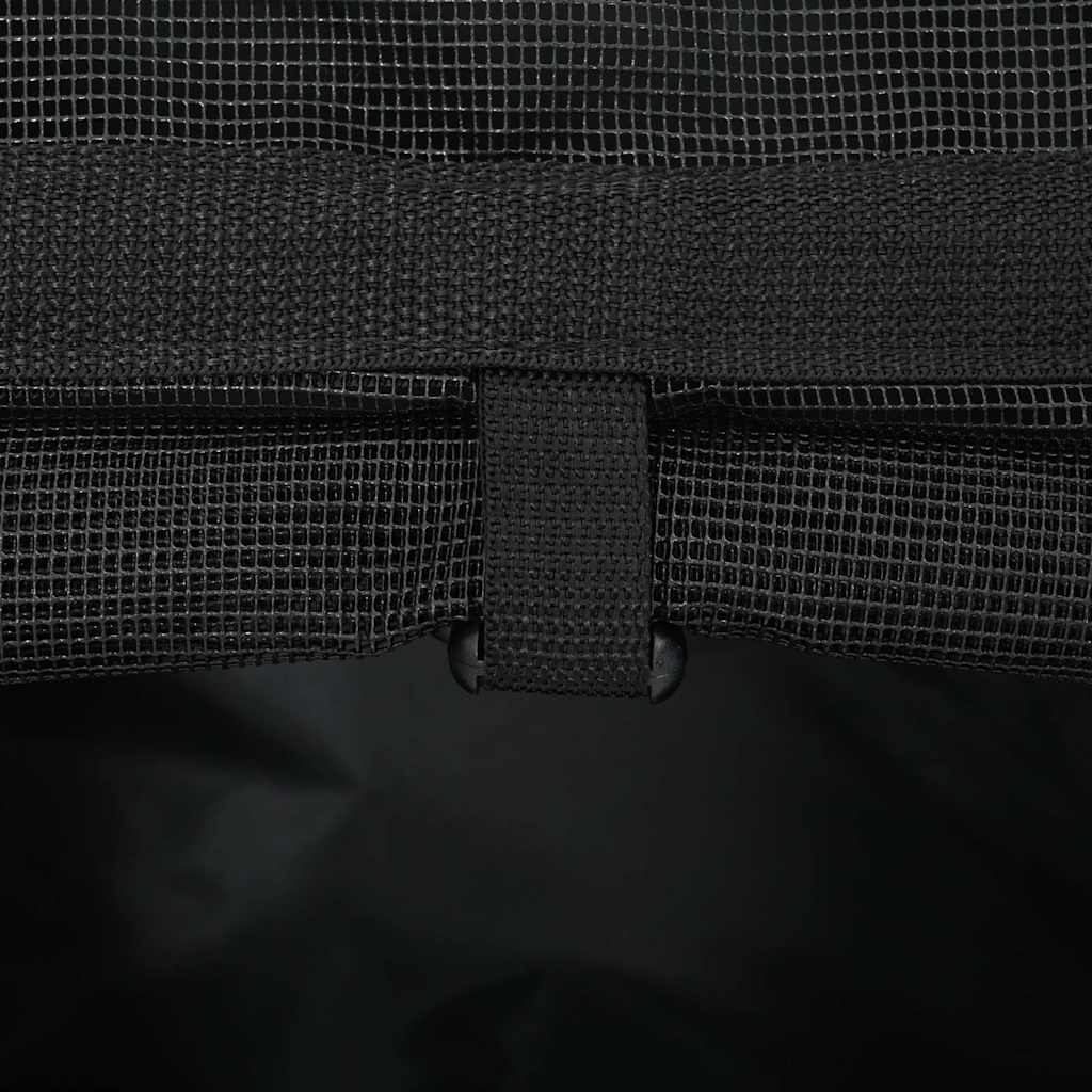 vidaXL Καρότσι Κατοικίδιων 3 σε 1 Μαύρο Ύφασμα Oxford 48x32x57 εκ.