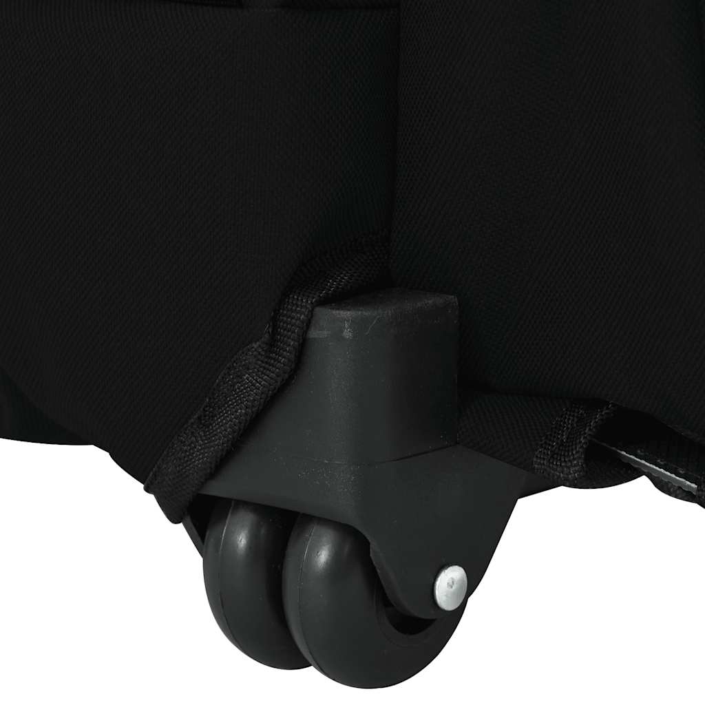 vidaXL Καρότσι Κατοικίδιων 3 σε 1 Μαύρο Ύφασμα Oxford 48x32x57 εκ.