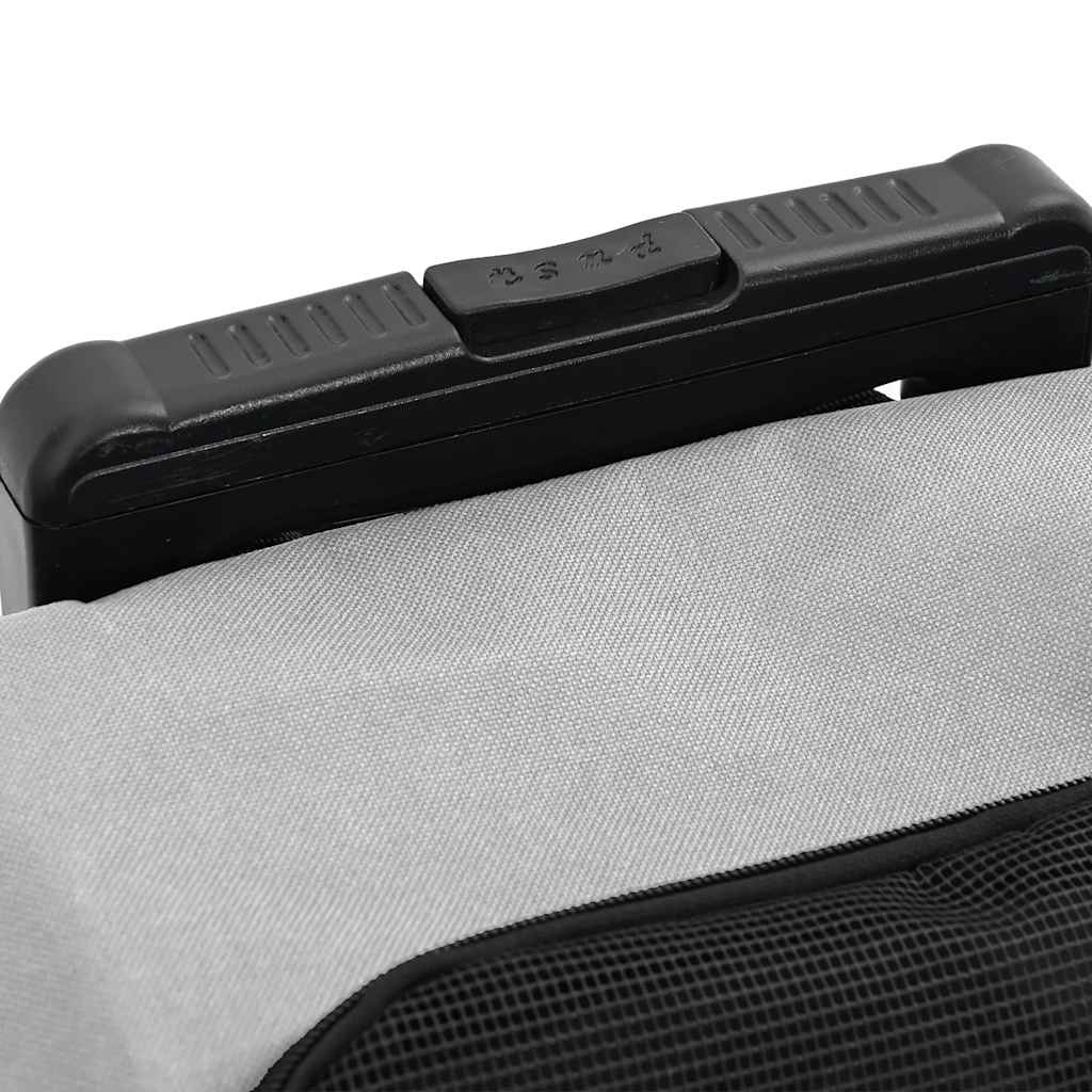 vidaXL Καρότσι Κατοικίδιων 3 σε 1 Γκρι 48x32x(57-106) εκ. από Ύφασμα Oxford