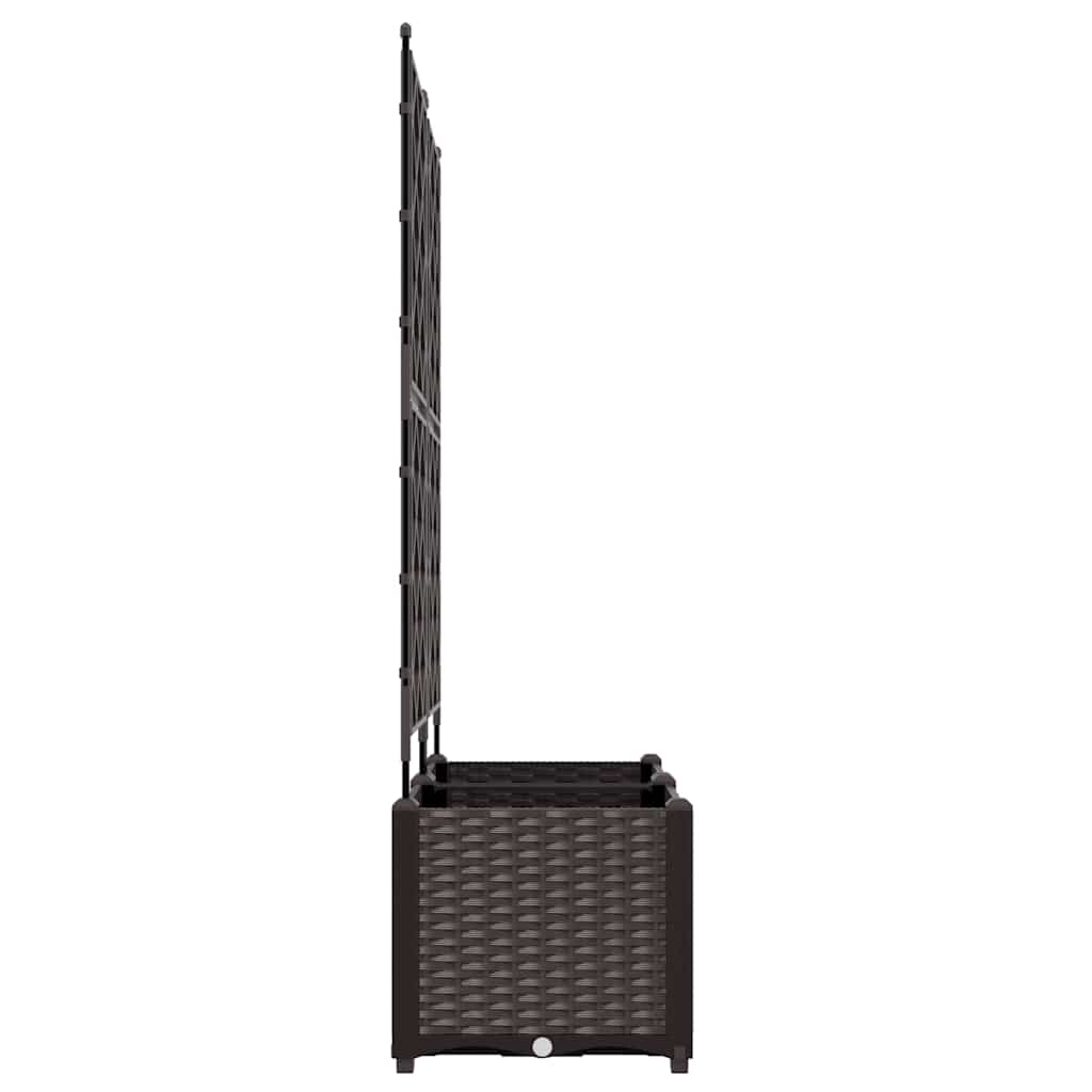 vidaXL Κηποτινάκι με Τρέλα 2 pcs Καφέ 80 x 40 x 143 εκ. PP