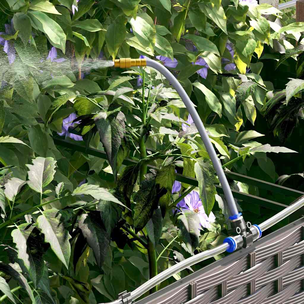 vidaXL Γλάστρα Κήπου 3 pcs Καφέ 120 x 40 x 37,5 cm Πλαστικό