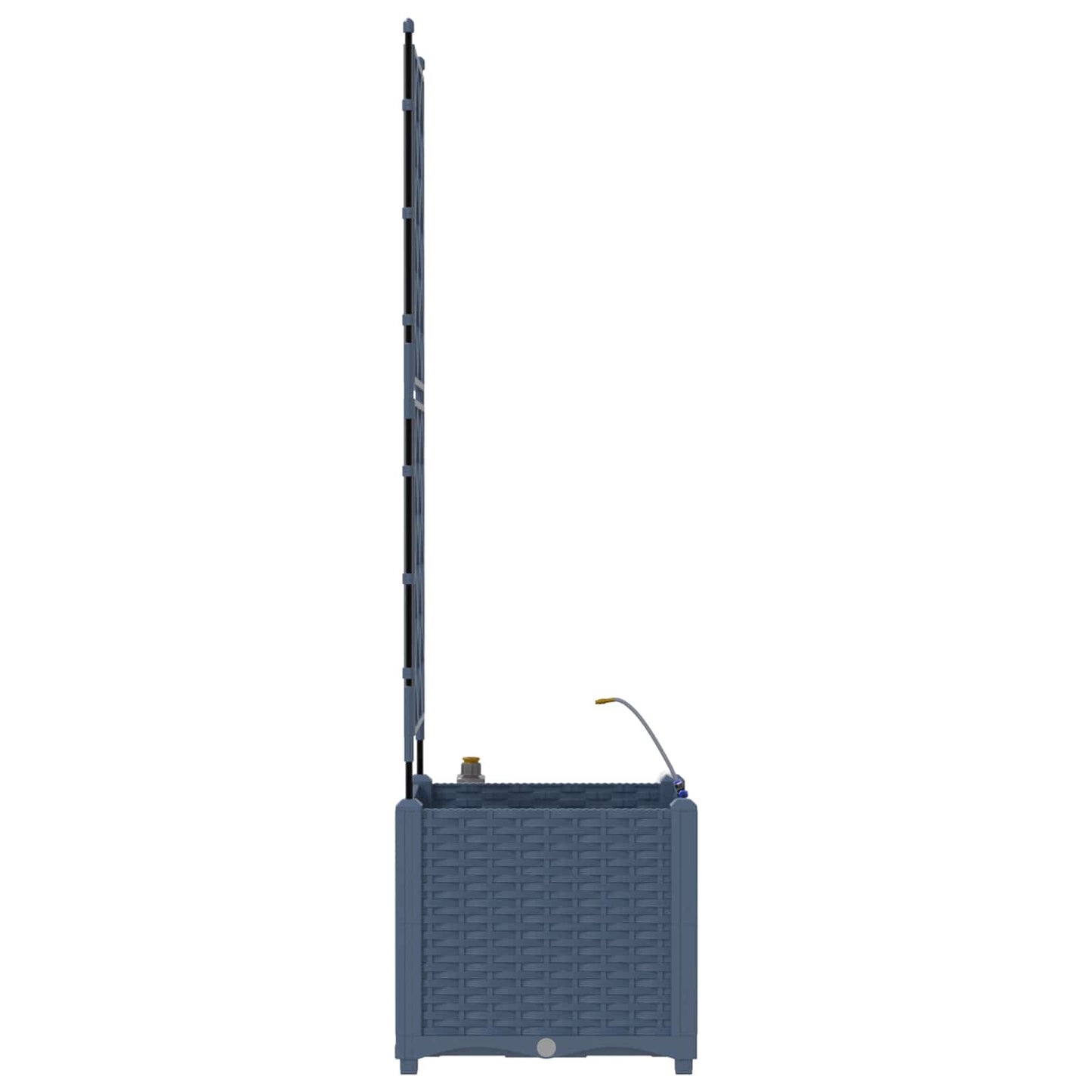 vidaXL Ζαρντινιέρες κήπου Γκρι 40 x 40 x 142 cm Ατσάλι