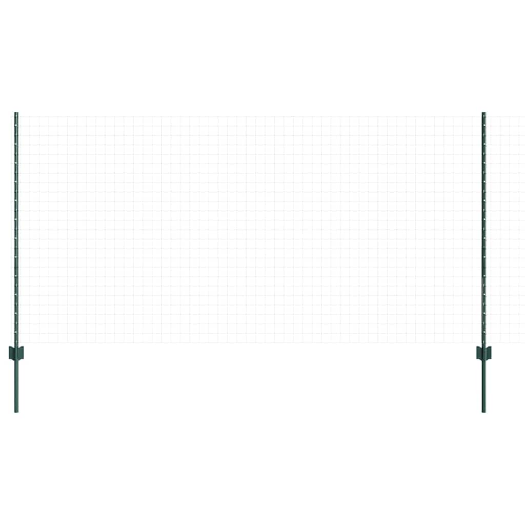 vidaXL Στύλος Περιφράξεων 5 pcs Πράσινο 120 cm Ατσάλι