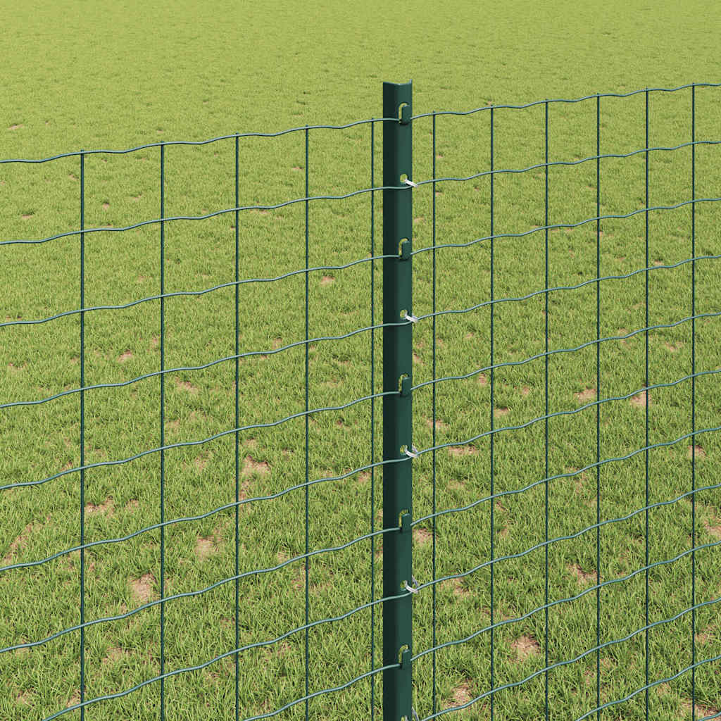 vidaXL Στύλος Περιφράξεων 5 pcs Πράσινο 160 cm Ατσάλι