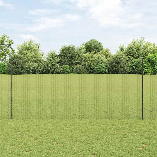 vidaXL Στύλος Περιφράξεων 11 pcs Γκρι 140 cm Ατσάλι