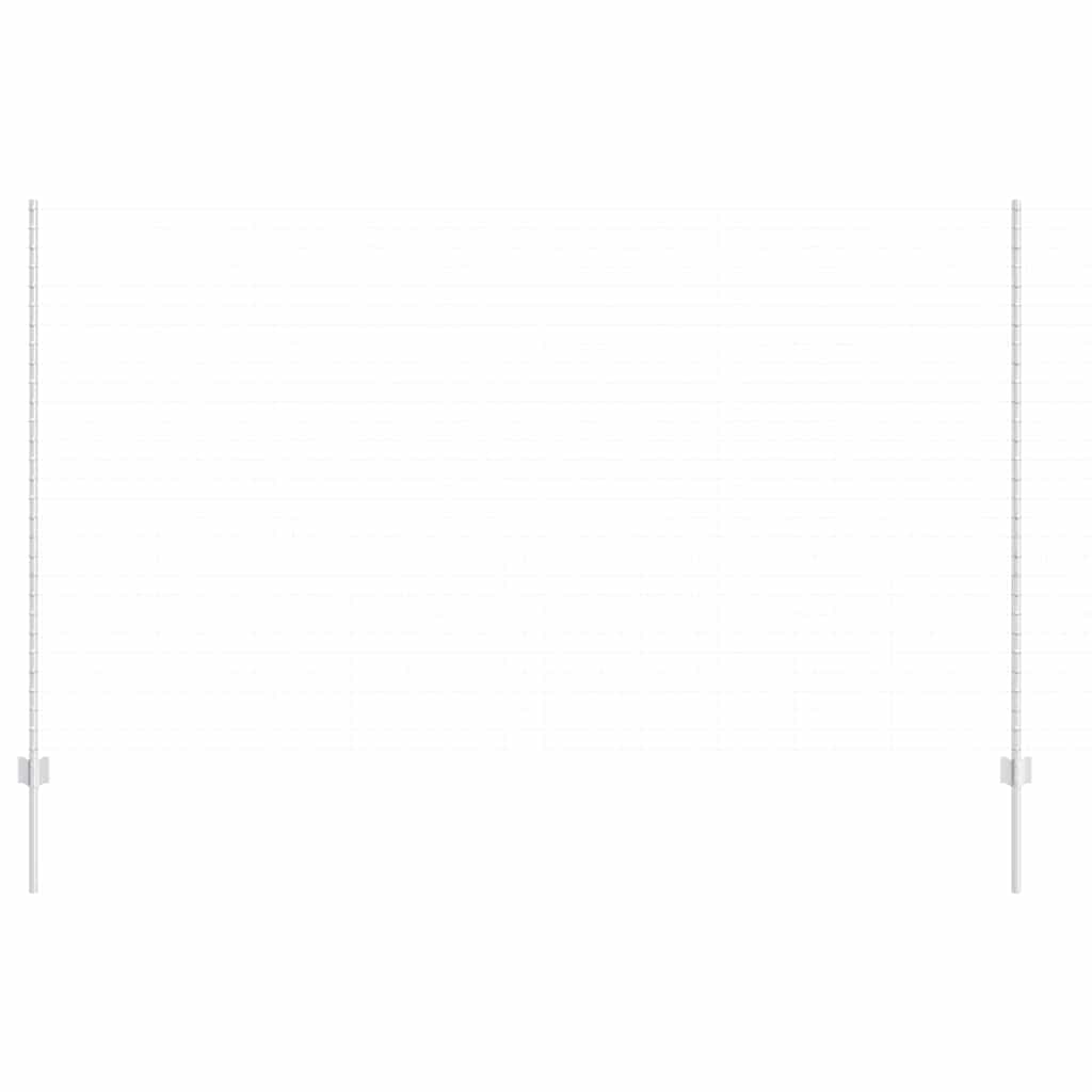 vidaXL Στύλος Περιφράξεων 5 pcs Ασημί 160 cm Ατσάλι