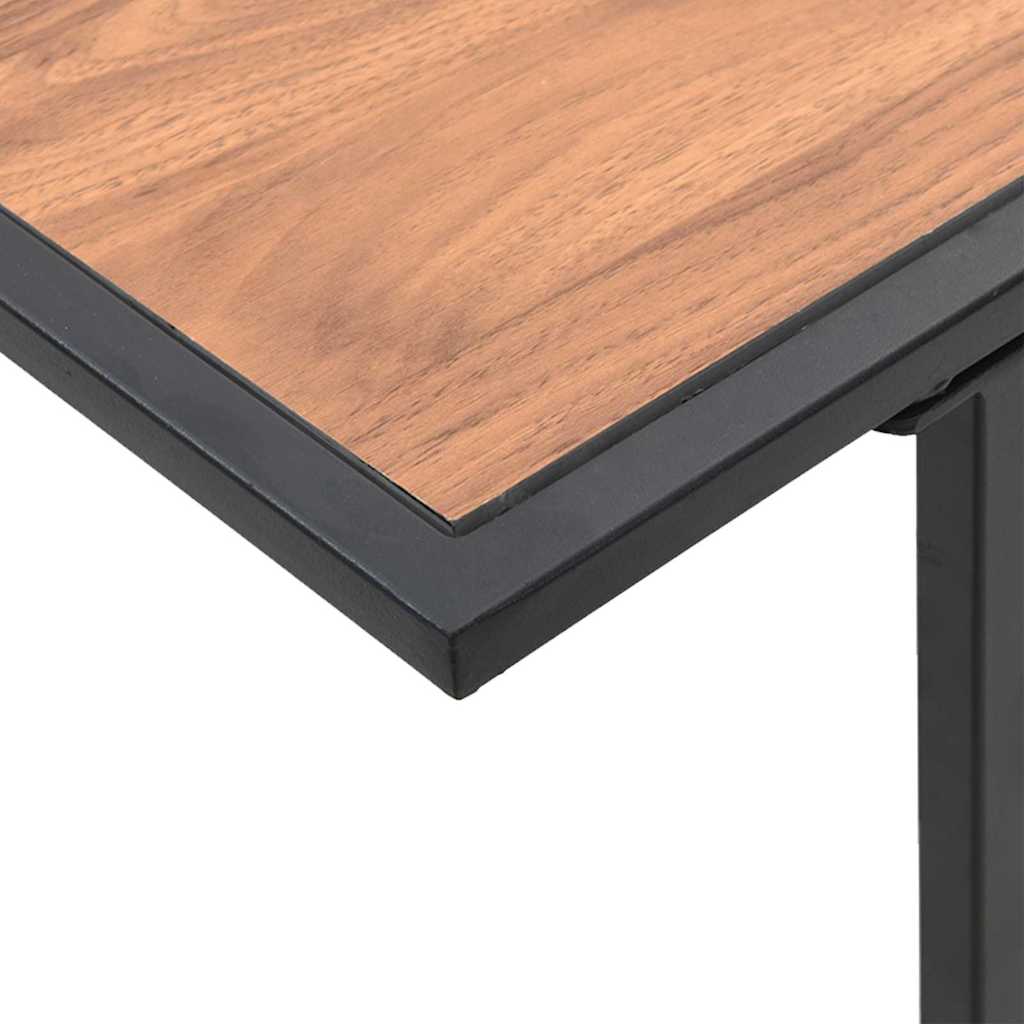 vidaXL Τραπέζι Κήπου Καφέ 100 x 55 x 70 εκ. Χάλυβας και DPC