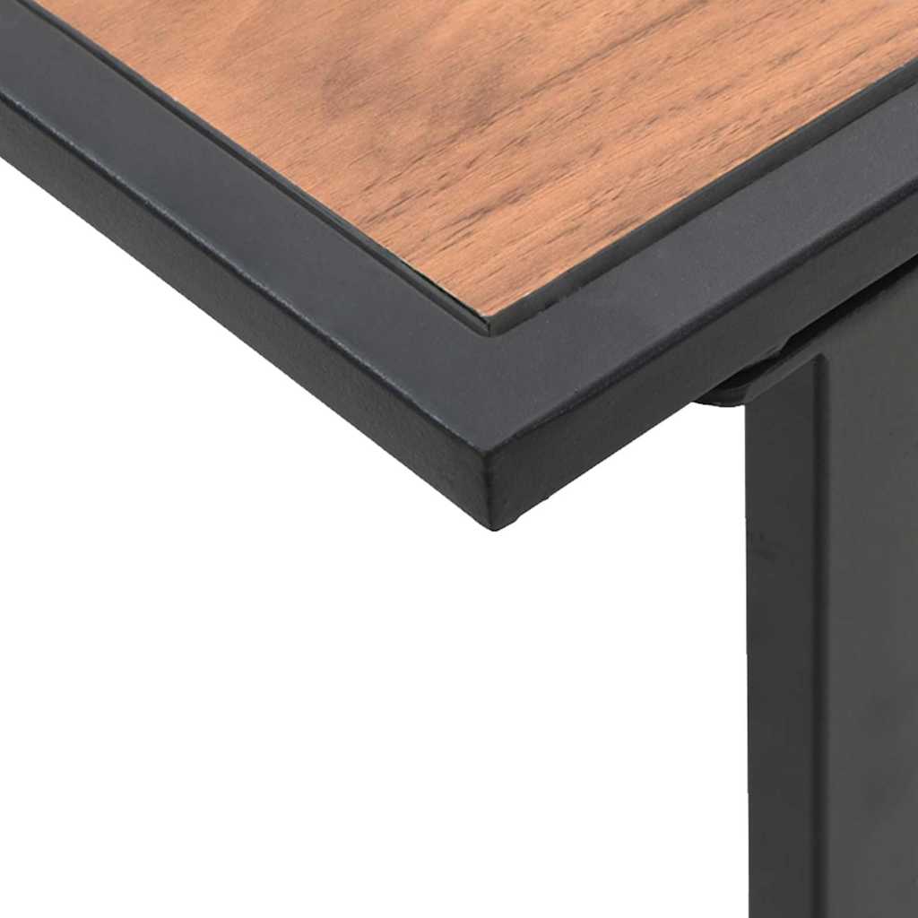 vidaXL Τραπεζάκι σαλονιού Μαύρο και Καφέ 55 x 55 x 35 cm