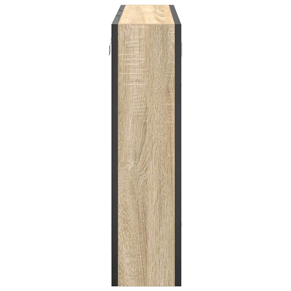 vidaXL Καθρέφτης Ντουλάπα Μπάνιου με ράφι Μπεζ 60 x 16 x 60 εκ