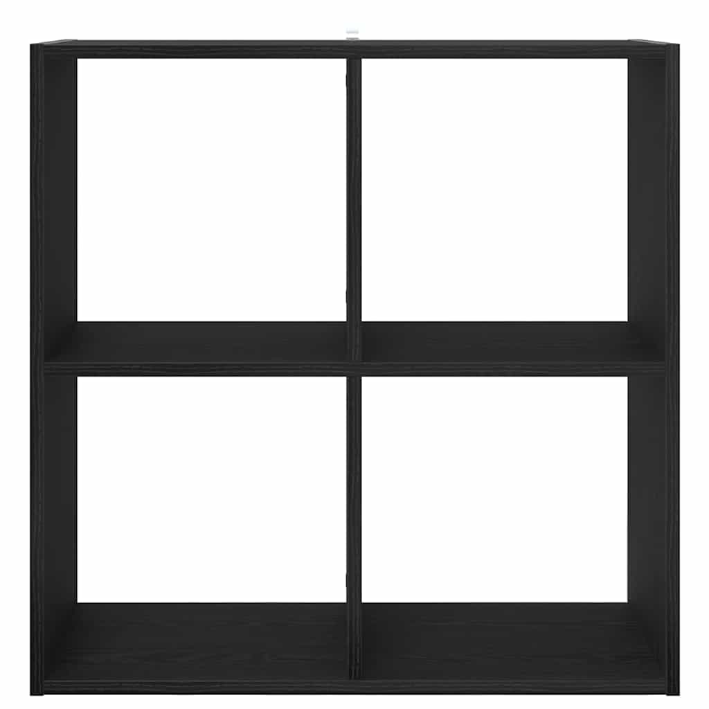 vidaXL Βιβλιοθήκη Μαύρη δρυς 68,5 x 32 x 68,5 εκ Επεξεργασμένο ξύλο