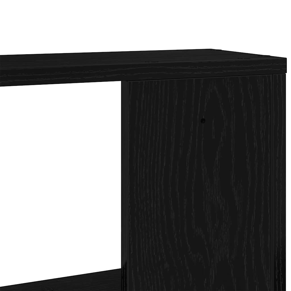 vidaXL Ράφι Τοίχου Μαύρη Δρυς 100x15x70 εκ. από Τεχνητό Ξύλο