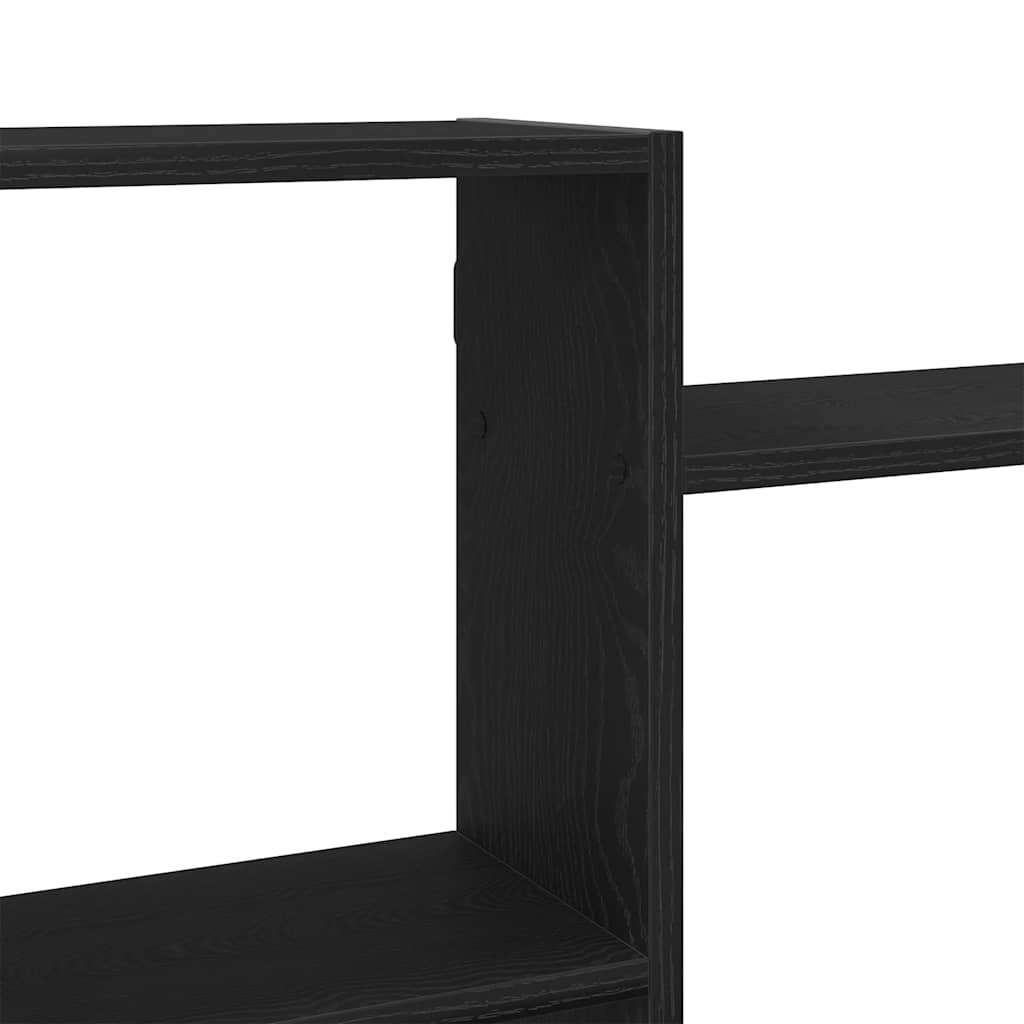 vidaXL Ράφι Τοίχου Μαύρη Δρυς 159 x 18 x 65 εκ. από Τεχνητό Ξύλο