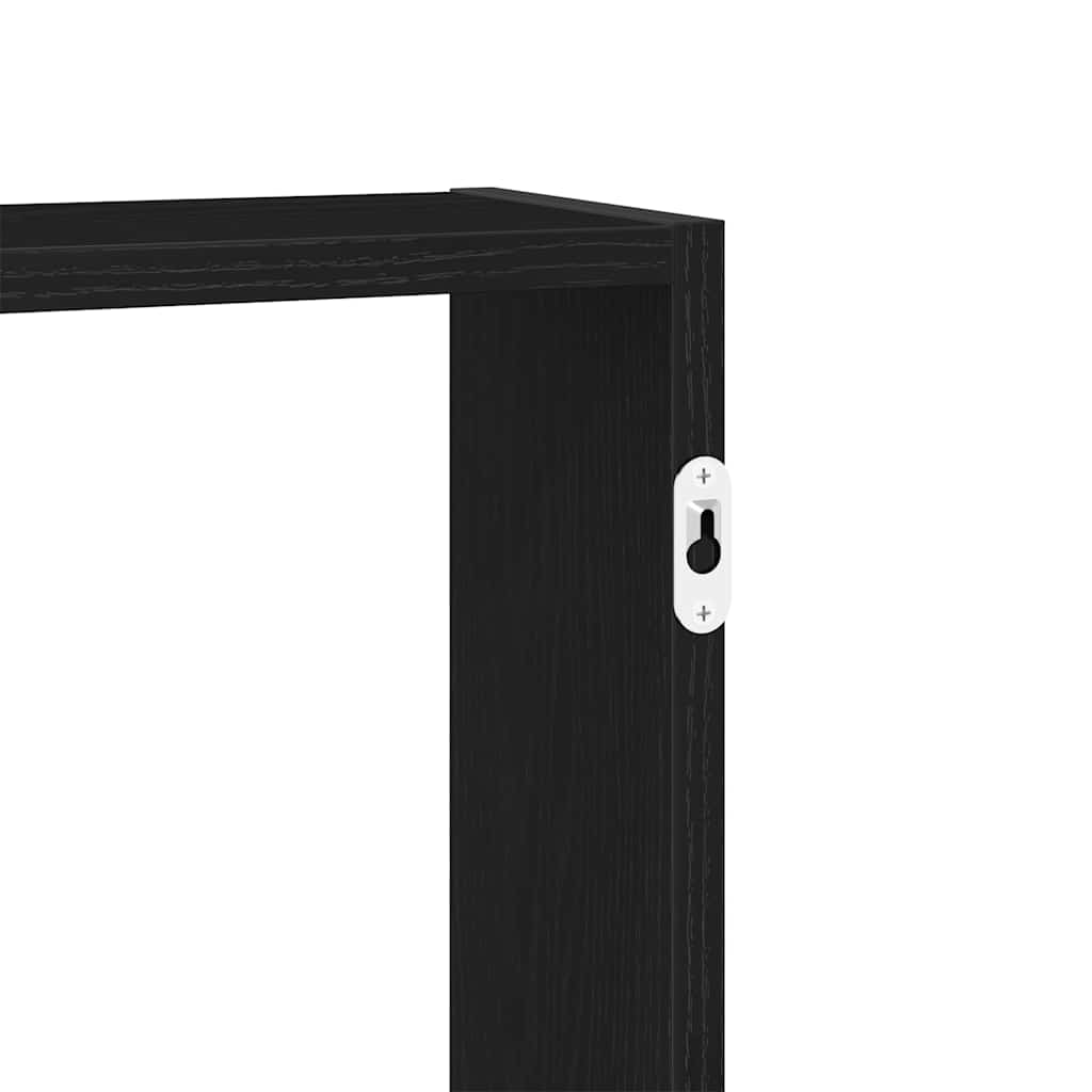 vidaXL Ράφι Τοίχου Μαύρη Δρυς 99 x 15 x 60 εκ. από Τεχνητό Ξύλο