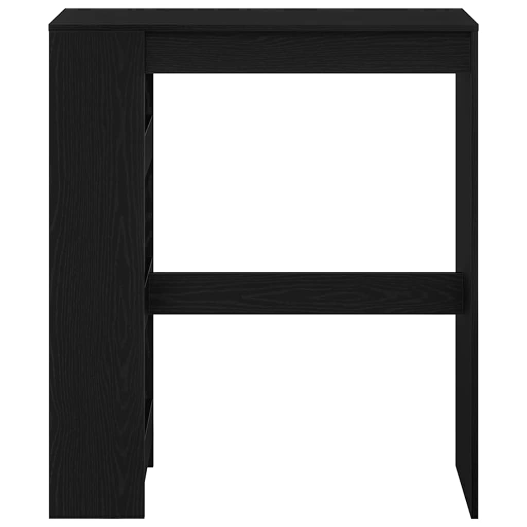 vidaXL Τραπέζι Μπαρ με Ράφια από Μαύρη Δρυς 90x40x103,5 εκ. από Τεχνητό Ξύλο