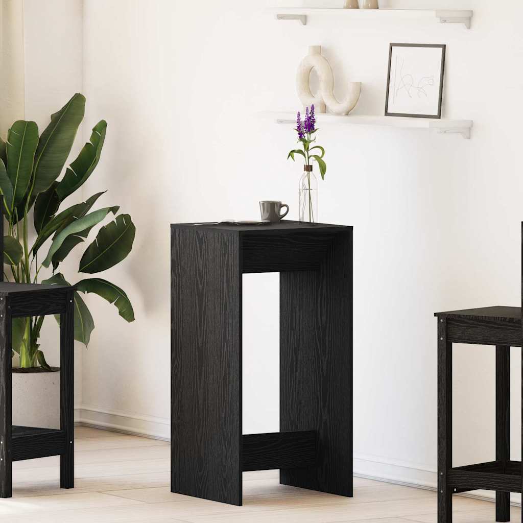vidaXL Τραπέζι μπαρ Μαύρη Οξυά 51 x 50 x 103,5 εκ. Επεξεργασμένο ξύλο