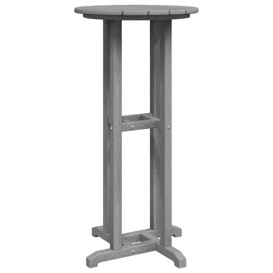 vidaXL Τραπέζι μπαρ Ανοιχτό γκρι 55 x 55 x 107 cm Πολυαιθυλένιο