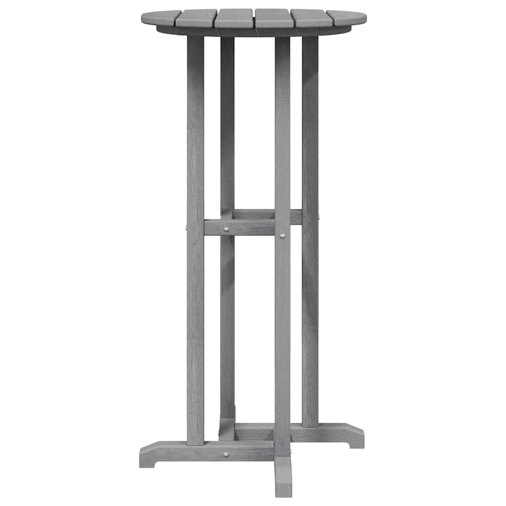 vidaXL Τραπέζι μπαρ Ανοιχτό γκρι 55 x 55 x 107 cm Πολυαιθυλένιο