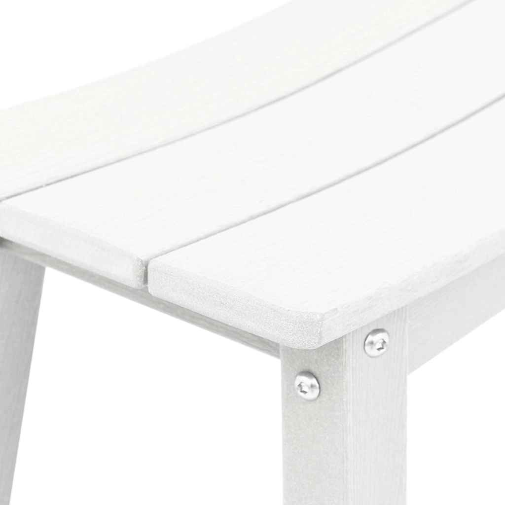 vidaXL Μπαρ σκαμπό 2 pcs Λευκό 52 x 43 x 73,5 εκ HDPE