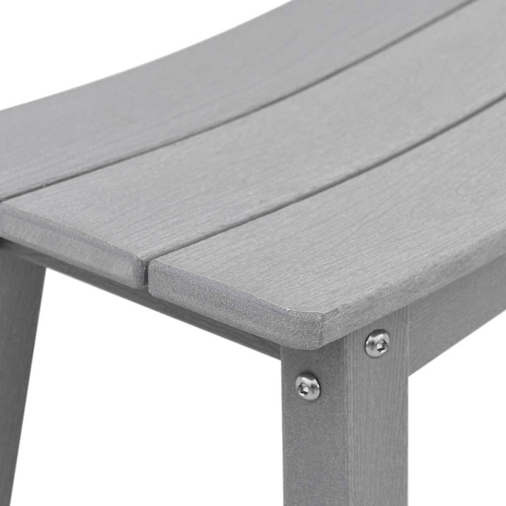 vidaXL Μπαρ σκαμπό 2 pcs Ανοιχτό γκρι 52 x 43 x 73,5 εκ HDPE