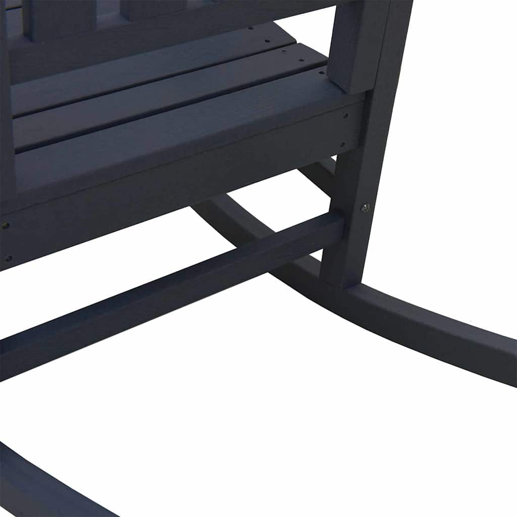 vidaXL Κουνιστή Καρέκλα Κήπου Σκούρο μπλε 92 x 70 x 108εκ HDPE