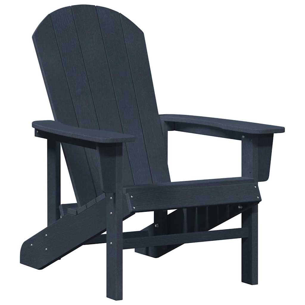 vidaXL Καρέκλα Adirondack Σκούρο μπλε 82 x 74 x 92 εκ. HDPE