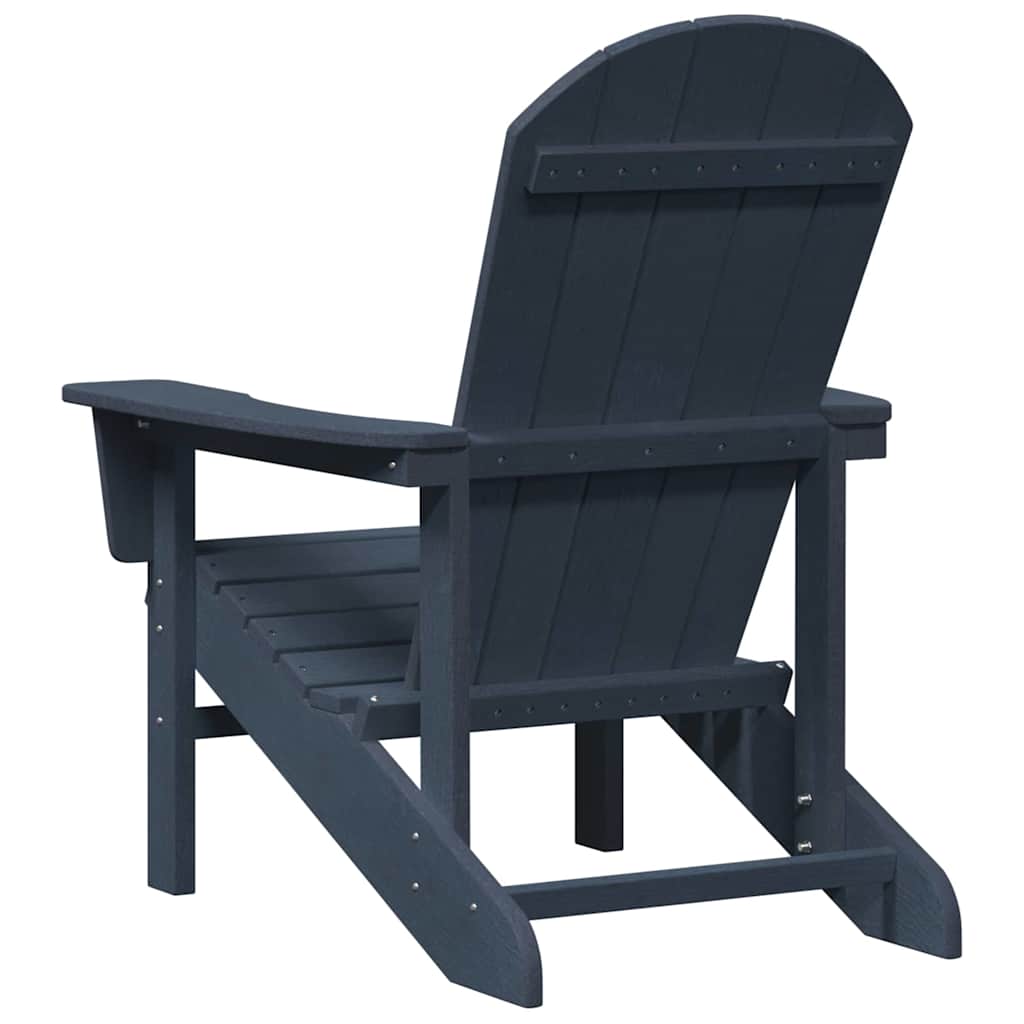 vidaXL Καρέκλα Adirondack Σκούρο μπλε 82 x 74 x 92 εκ. HDPE
