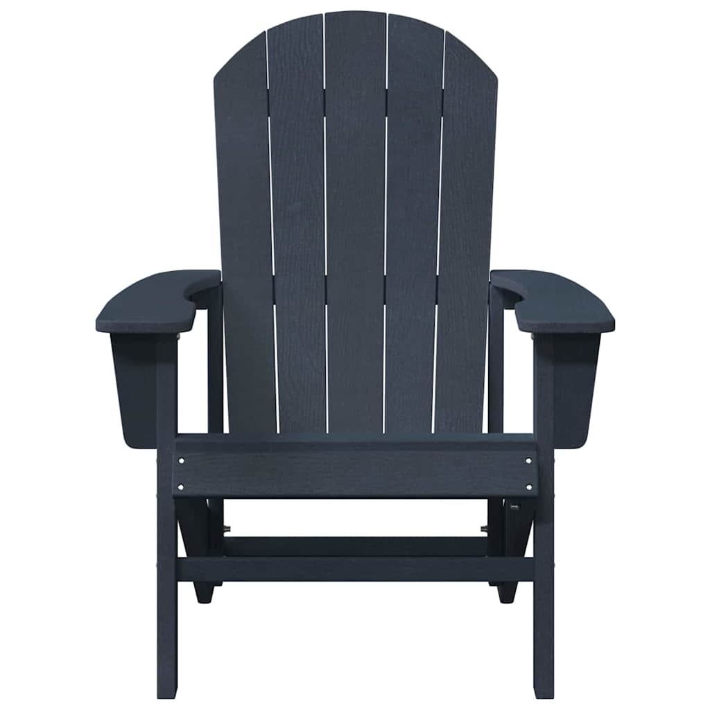 vidaXL Καρέκλα Adirondack Σκούρο μπλε 82 x 74 x 92 εκ. HDPE
