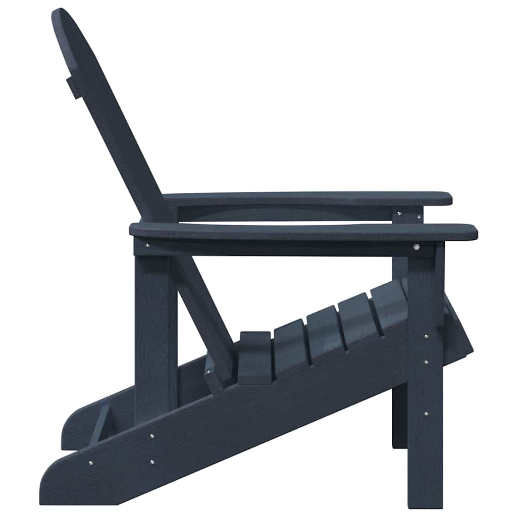 vidaXL Καρέκλα Adirondack Σκούρο μπλε 82 x 74 x 92 εκ. HDPE