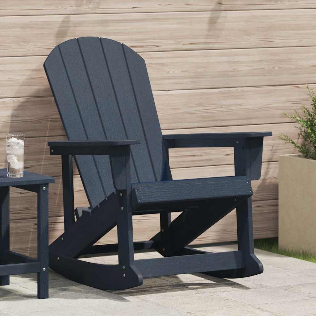 vidaXL Καθιστική Καρέκλα Ροκ Adirondack Σκούρο μπλε 92 x 73,5 x 92 εκ