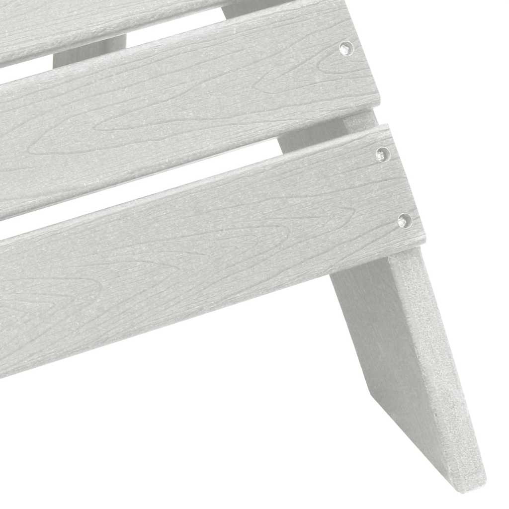 vidaXL Καρέκλα Adirondack Λευκό 82 x 74 x 92 εκ. HDPE