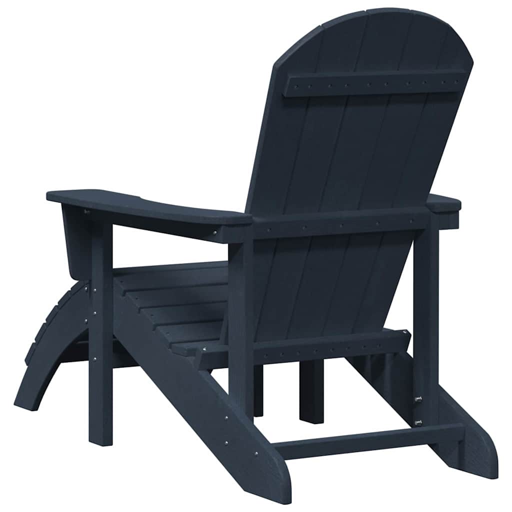 vidaXL Καρέκλα Adirondack Σκούρο μπλε 82 x 74 x 92 εκ. HDPE