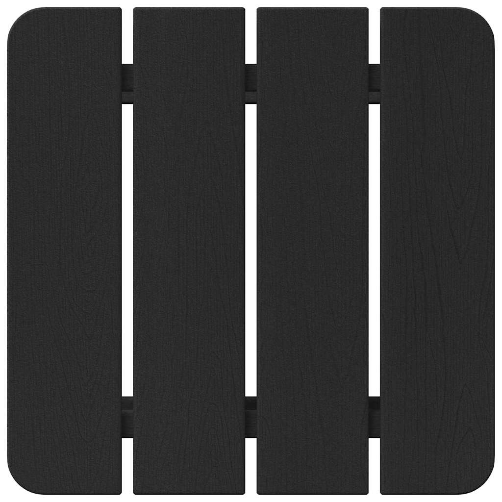 vidaXL Τραπεζάκι Πλευράς Μαύρο 38 x 38 x 46 εκ. Πολυαιθυλένιο