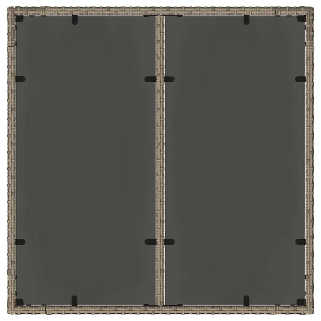 vidaXL Σέτ φαγητού για κήπο 3 pcs Γκρι 90 x 90 x 75 cm