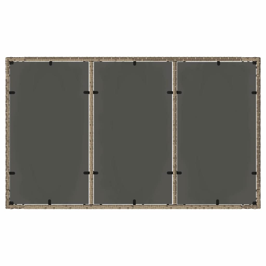 vidaXL Σέτ φαγητού για κήπο 5 pcs Γκρι Πολυ ράταν