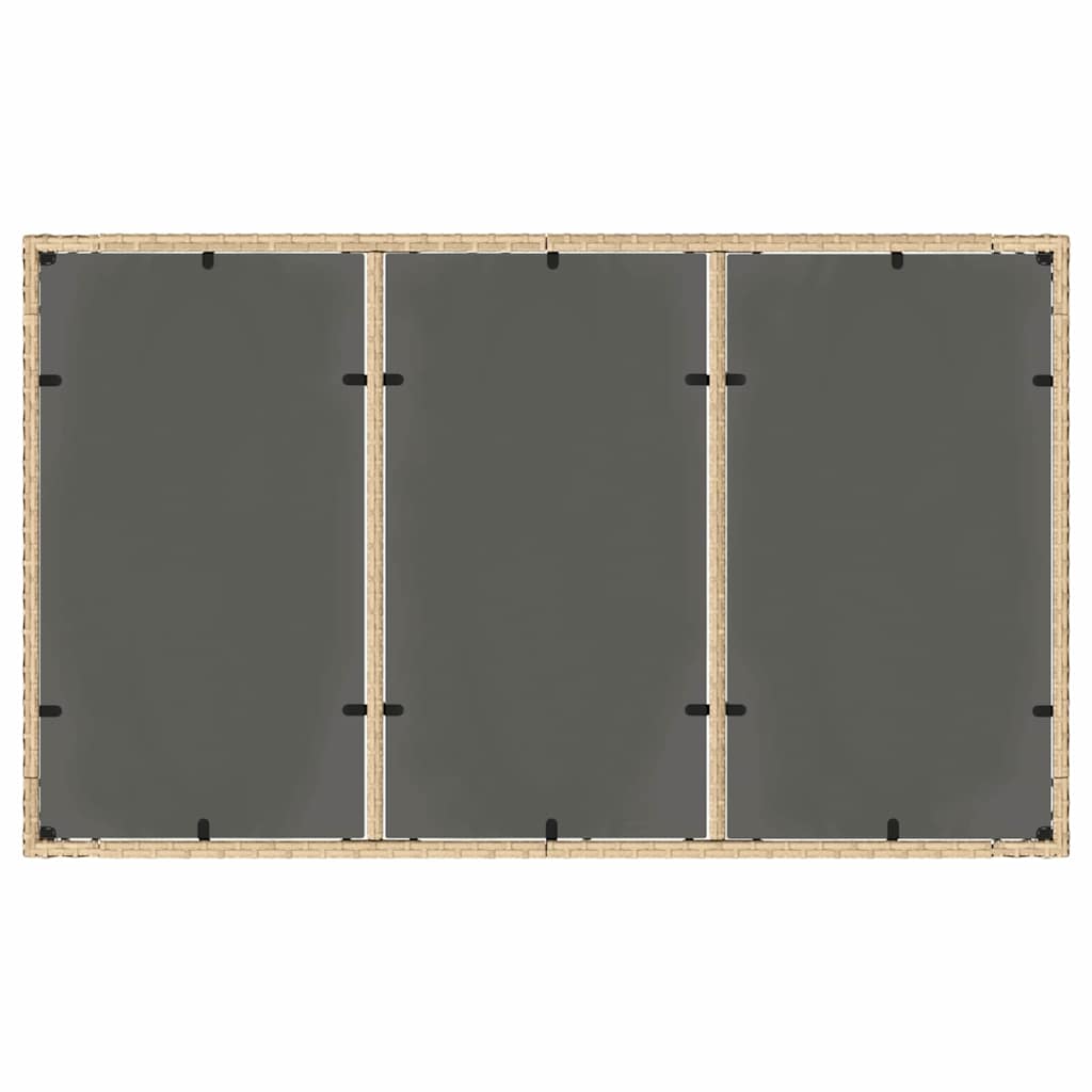 vidaXL Σέτ φαγητού για κήπο 5 pcs Μπεζ Πολυ ράταν