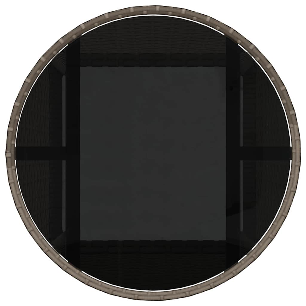 vidaXL Σέτ φαγητού για κήπο 5 pcs Γκρι Πολυ ράταν