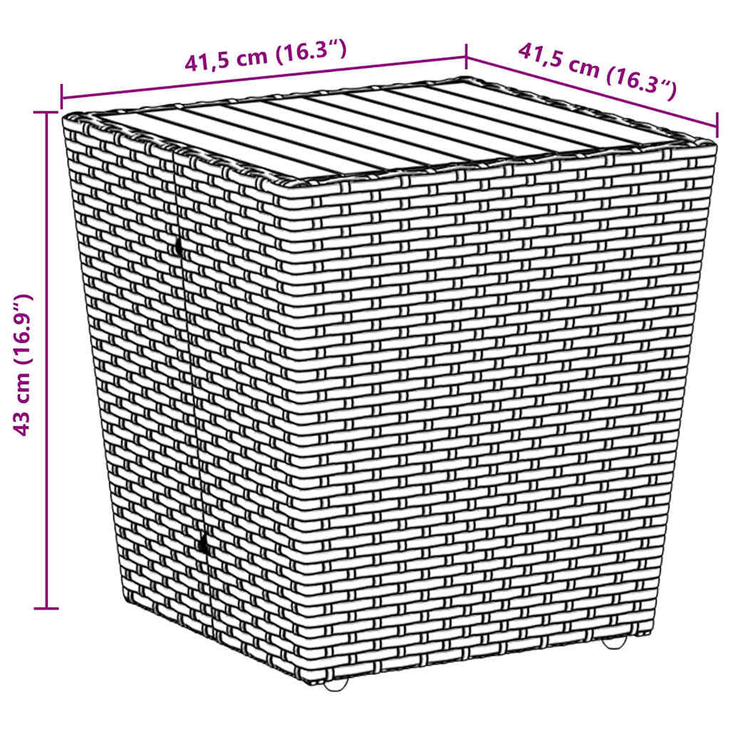 Σετ Κήπου 3 Τεμαχίων vidaXL με Μαξιλάρια Γκρί Συνθετικό Ρατάν