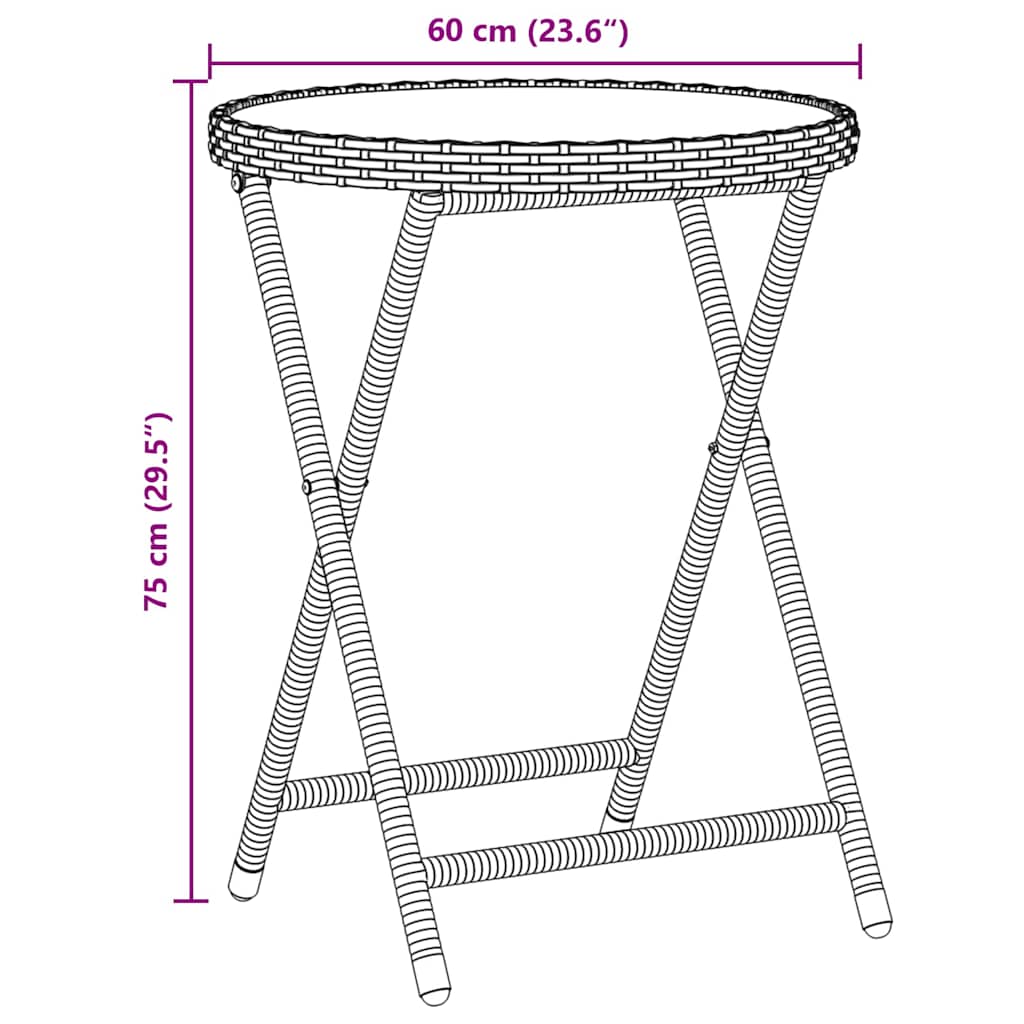 Σετ Μπαρ Κήπου 3 Τεμαχίων με Μαξιλάρια Καφέ Πολυ Ράτταν