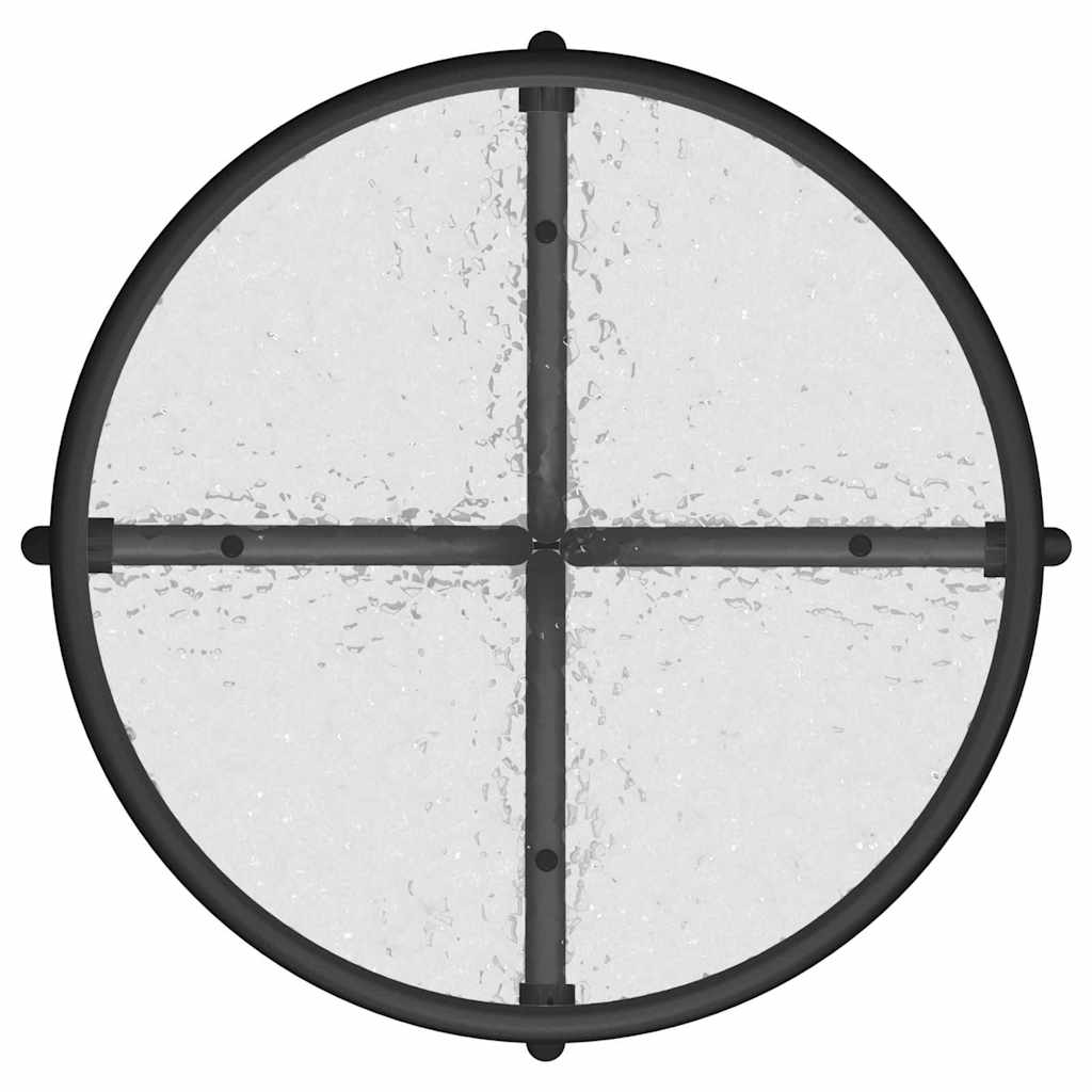 vidaXL Σετ 3 τεμαχίων Bistro Μαύρο Τεξτιλίνη και Ατσάλι