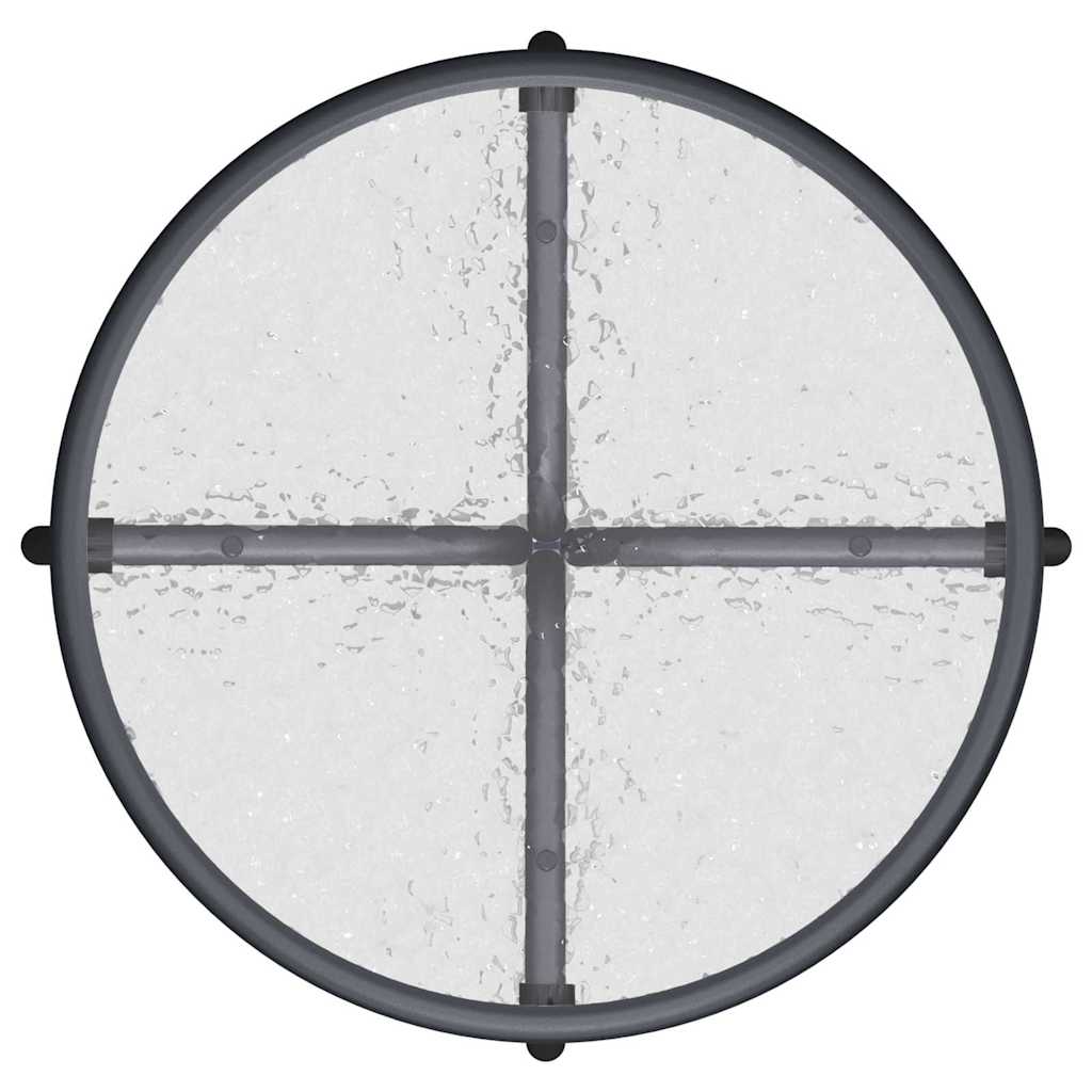 vidaXL Σετ Κήπου Μπιστρό 3 Κομματιών Γκρι Τεκτιλίνης και Ατσαλιού