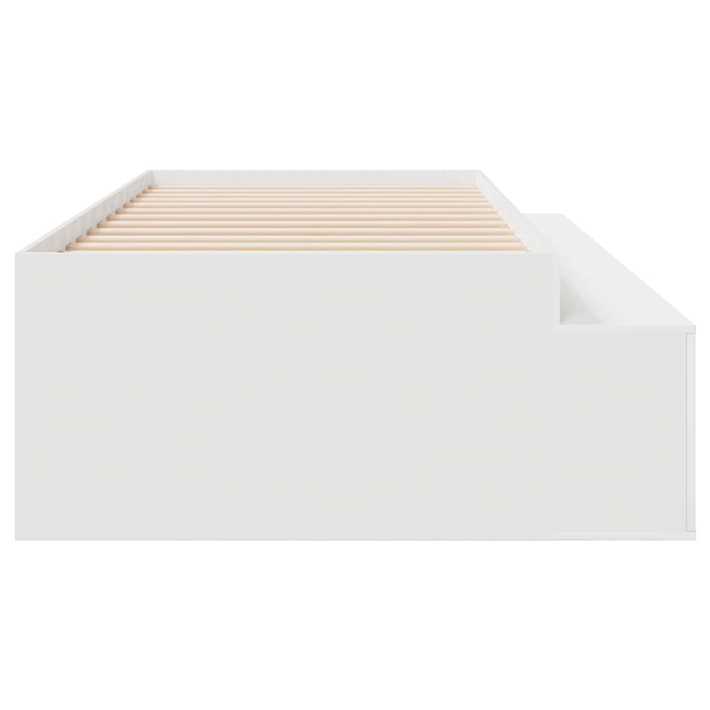 vidaXL Σκελετός Κρεβατιού Λευκό 100 x 200 cm Επεξεργασμένο Ξύλο