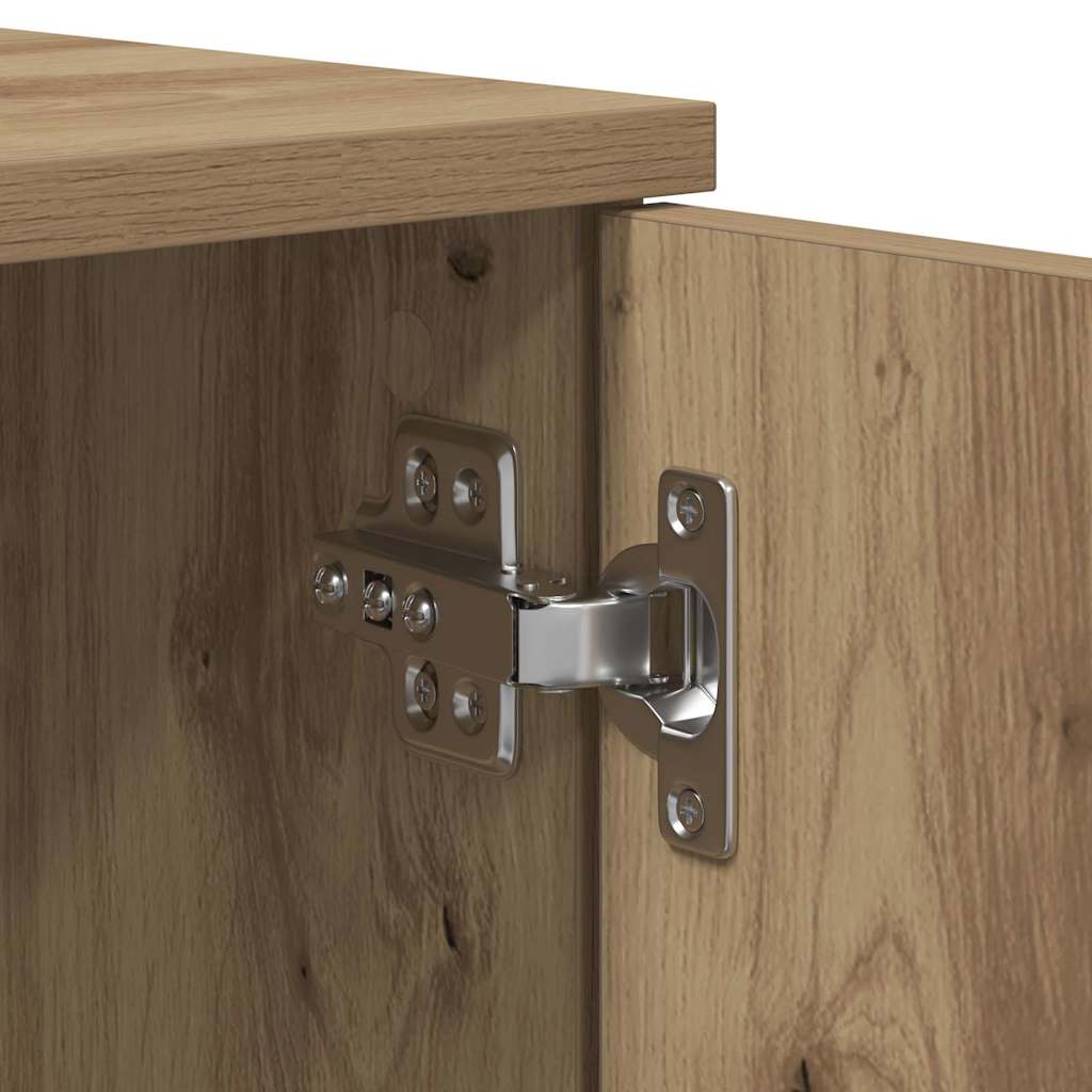 vidaXL Σκελετός Κρεβατιού Artisan Oak 100 x 200 cm Επεξεργασμένο Ξύλο