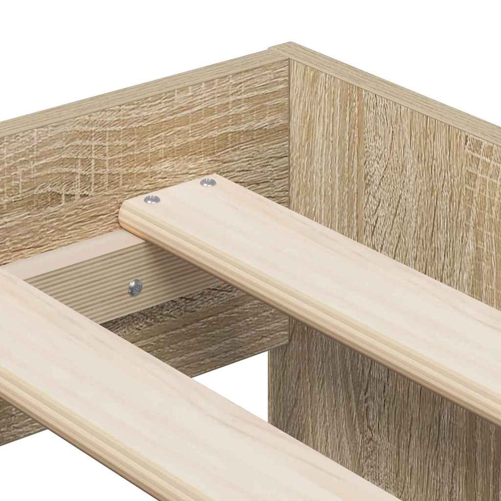 vidaXL Κρεβάτι αποθήκευσης Sonoma Oak 80x200 εκ.