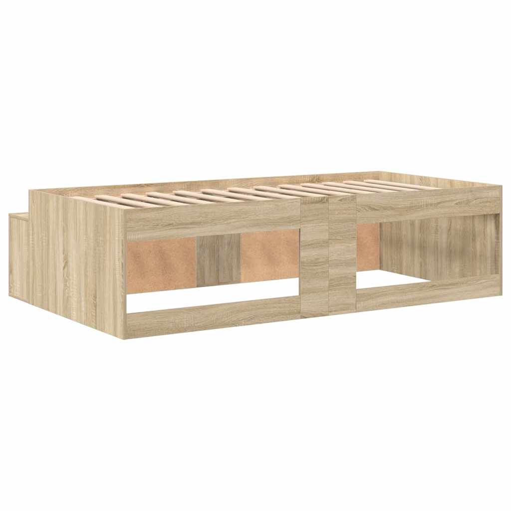 vidaXL Κρεβάτι αποθήκευσης Sonoma Oak 80x200 εκ.