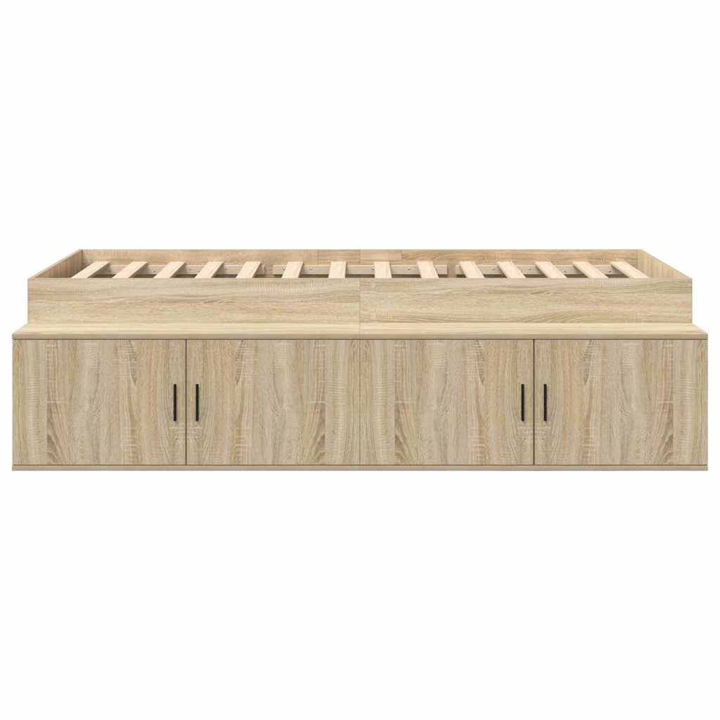 vidaXL Κρεβάτι αποθήκευσης Sonoma Oak 80x200 εκ.