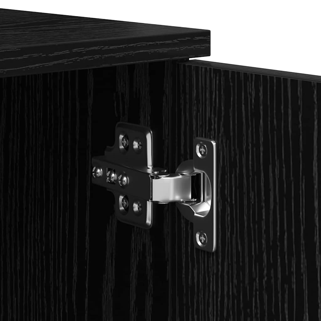 vidaXL Σκελετός Κρεβατιού Μαύρη Οξυά 90 x 190 cm Επεξεργασμένο Ξύλο
