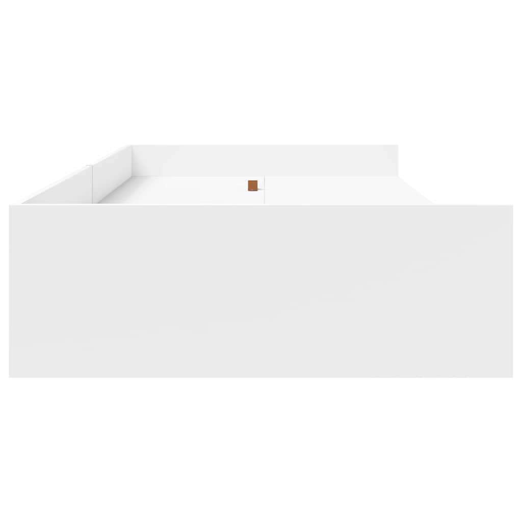 Κρεβάτι με αποθηκευτικό χώρο Λευκό 100 x 200 cm Επεξεργασμένο ξύλο