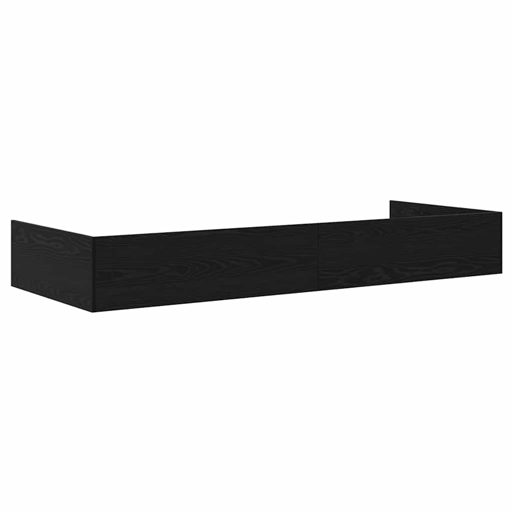 vidaXL Σκελετός Κρεβατιού Μαύρη Οξυά 80 x 200 cm Επεξεργασμένο ξύλο